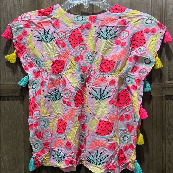 Girl's Cat & Jack Colorful Kids Fruit Print Top - Picture 2 of 4